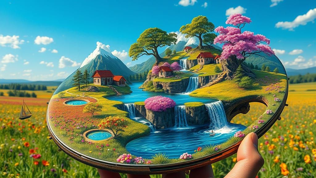 Hyperdetailed Fantasy Art of a Dreamlike Drums Palette