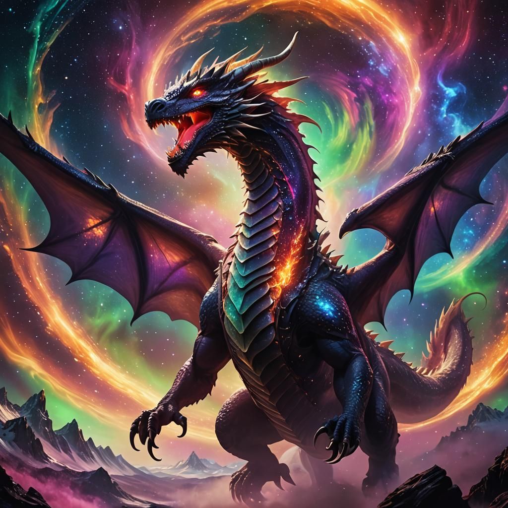 Galactic Dragon in Space: A Sci-Fi Masterpiece