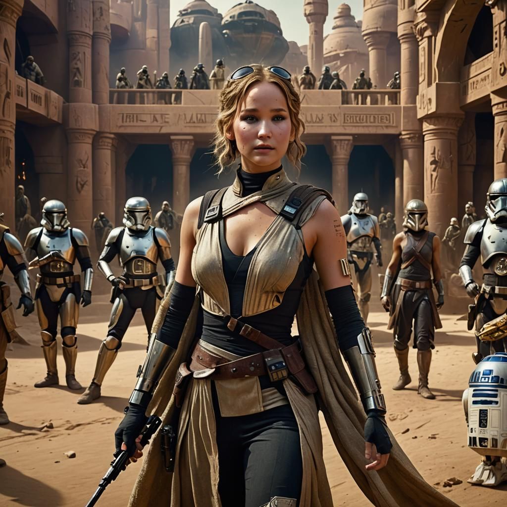 Jennifer Lawrence Dancing in Jabba's Palace