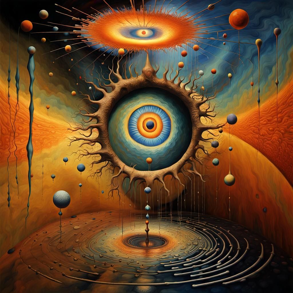 Surreal Spacetime Ripples: A Dreamlike Unreality