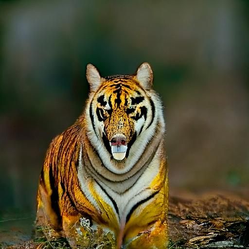 Majestic Tiger in Natural Habitat
