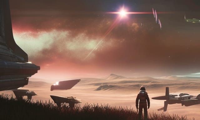 No Man's Sky Interstellar Inspired Scene