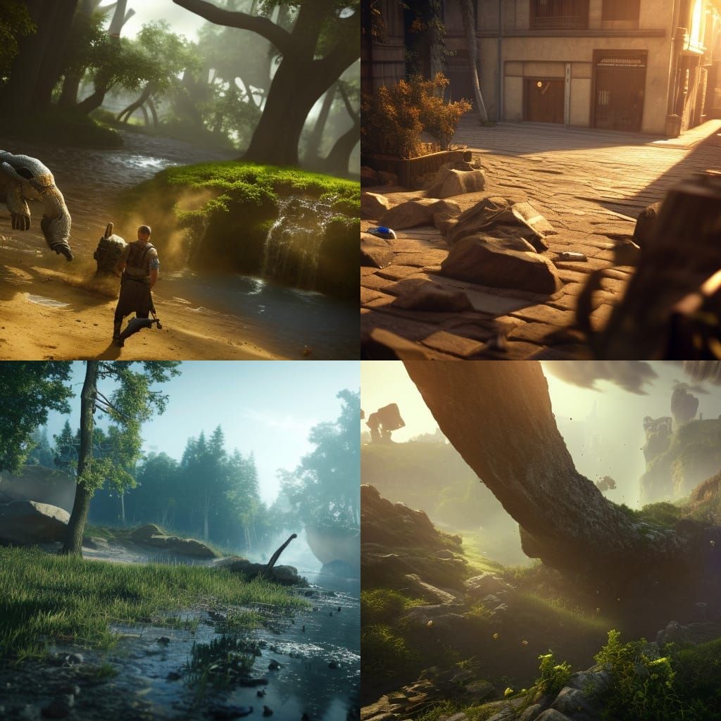 PlayStation in 3D Cinematic Style