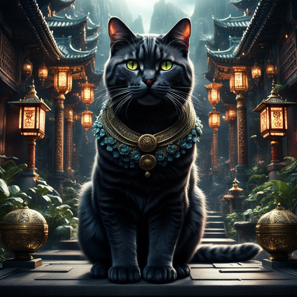 Zen the Cat: A Digital Matte Painting