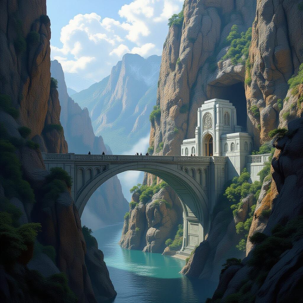 Mountain Jedi Temple Bridge