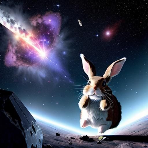 Rabbit in Cosmic Battle