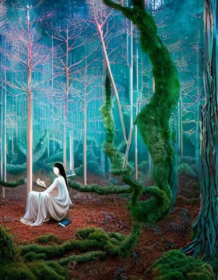 Surreal Robotic Mycelium Keyboard Composition in Space