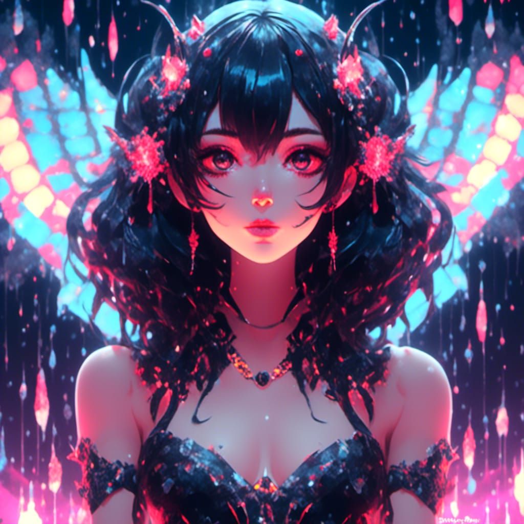 Macabre Dreamy Pin-Up in Latex Corset