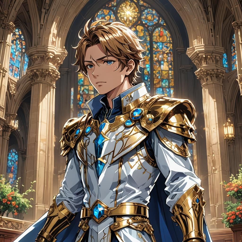 Aaron Willow: Holy Prince in Anime Style