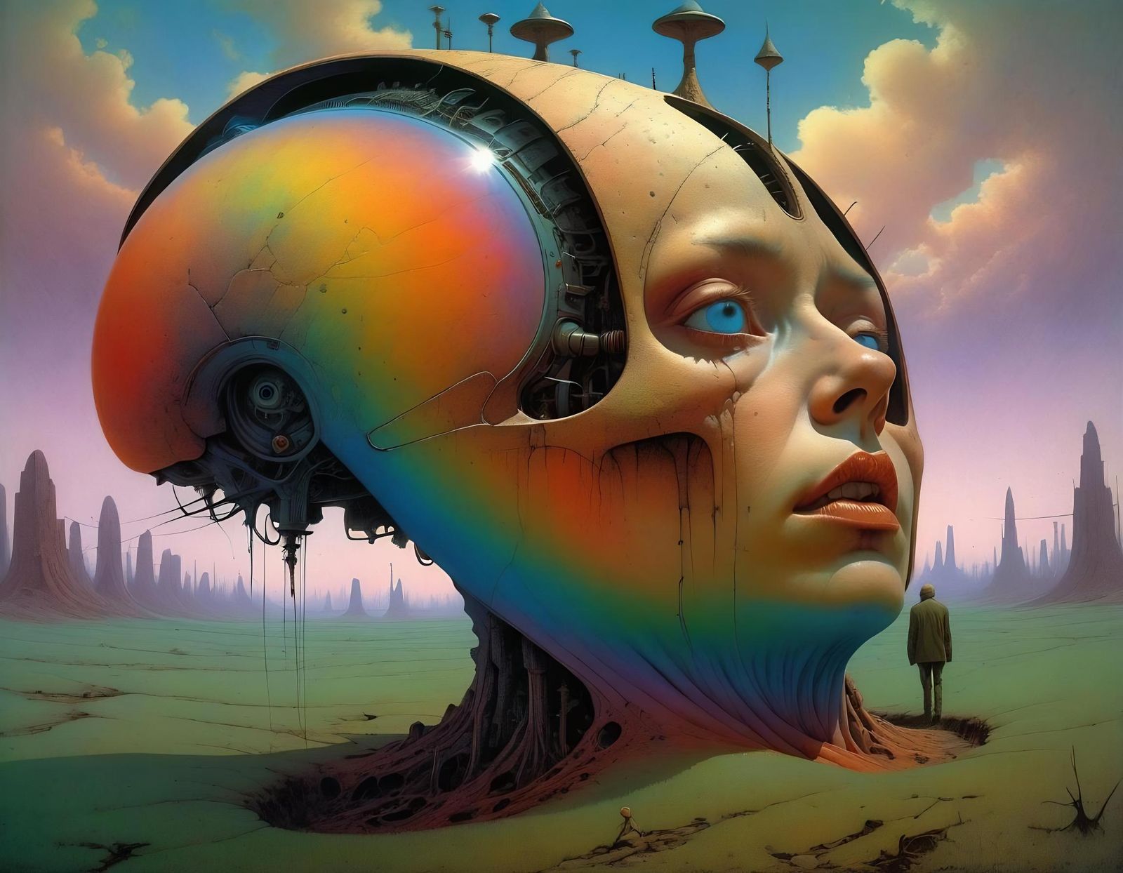 Psychedelic Art Inspired by Dark Fantasy Masters