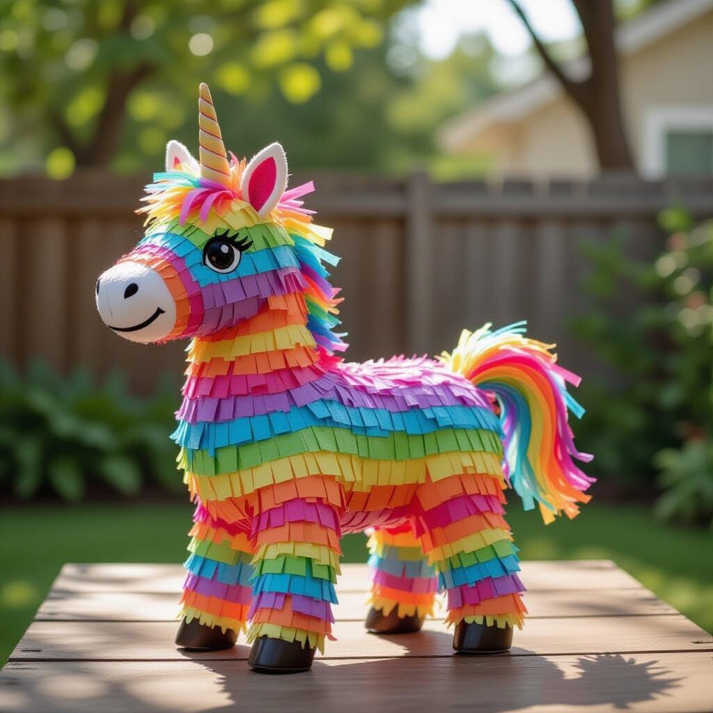 Colorful Paper Mache Pinata
