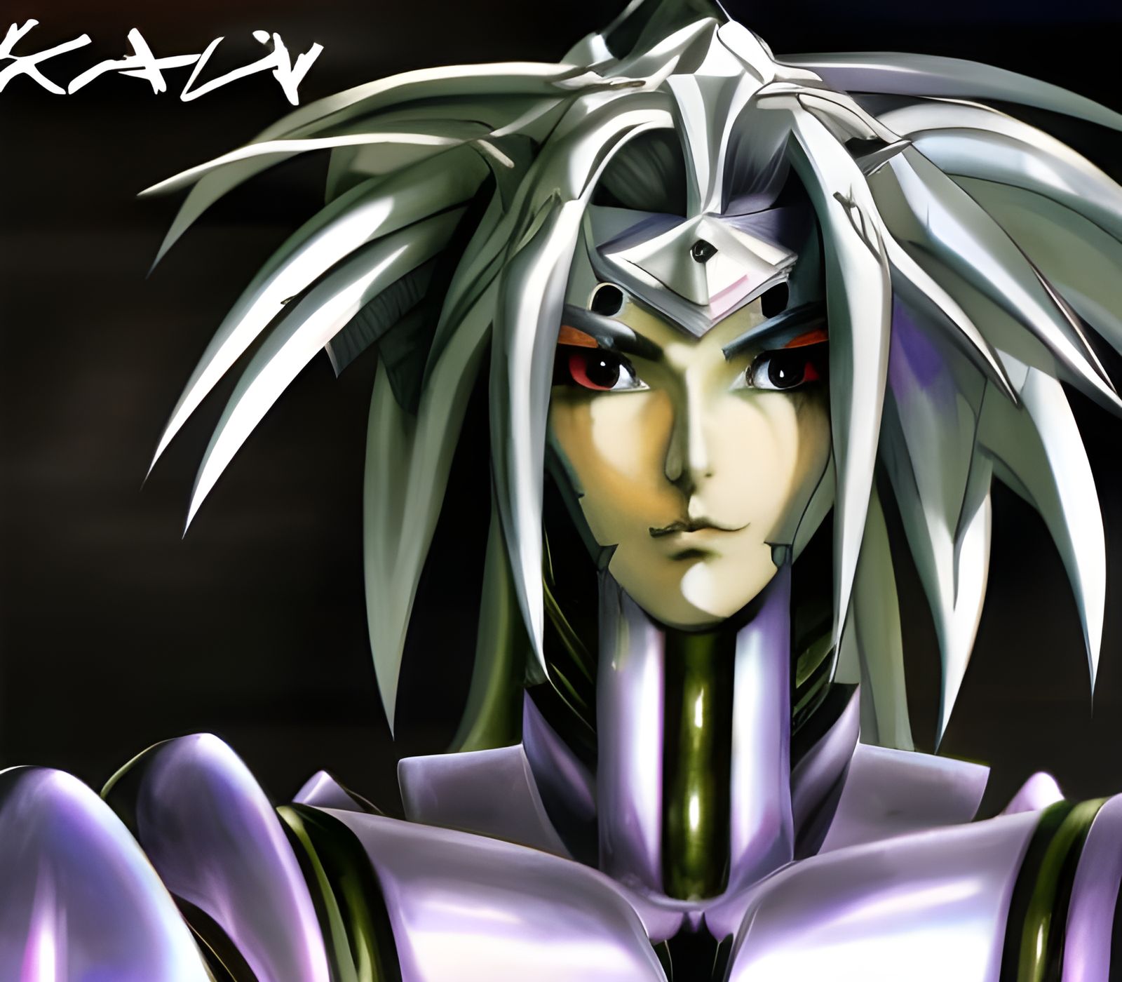 Kaiyn in 90s Anime Style Cel Shading