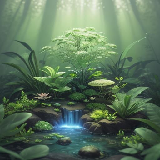 Fairies in Mystical Forest: 3D Digital Art
