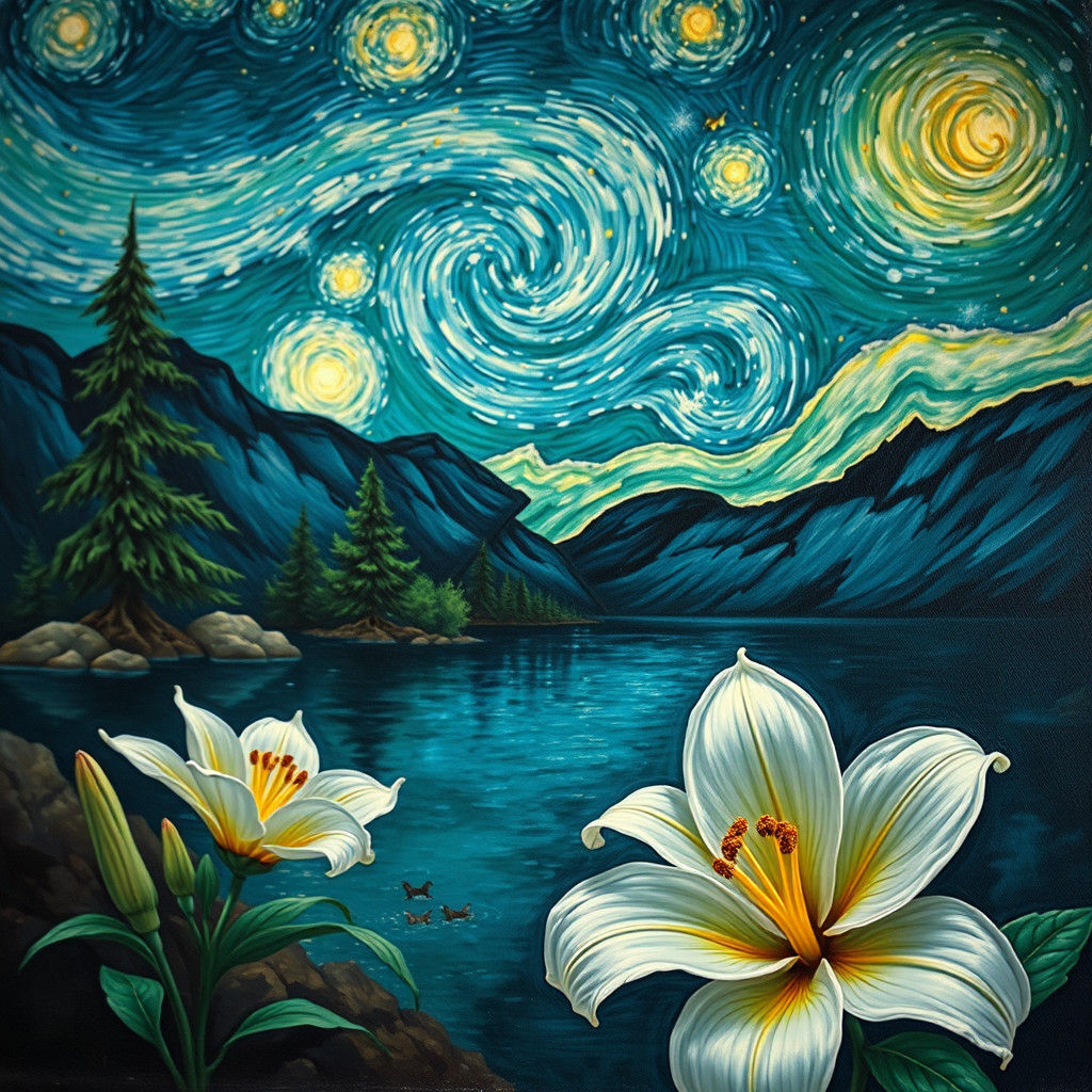 Khao-Sok in Starry Night Style