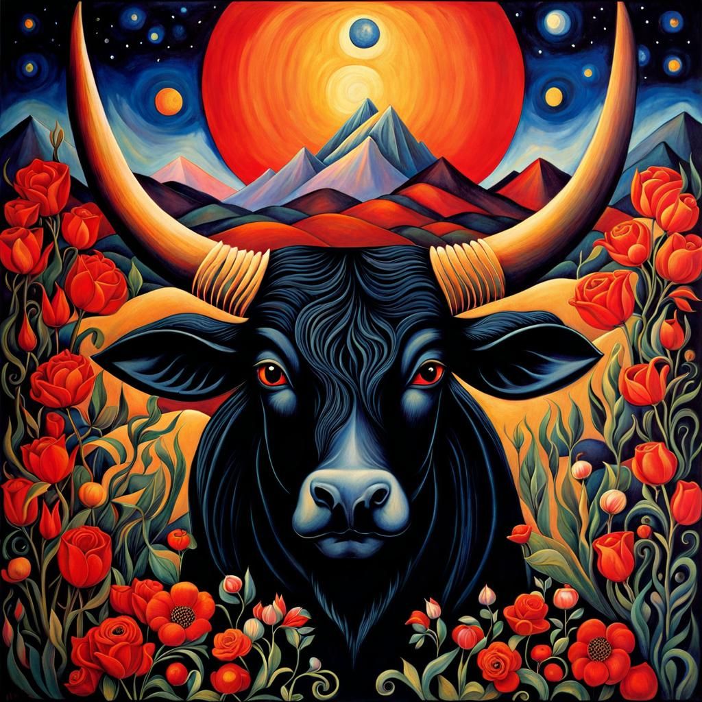 Gothic Goddess: Cosmic Psychedelic Anime Art