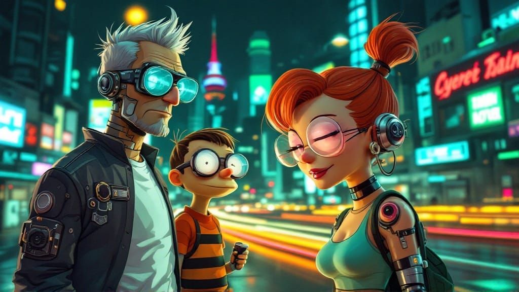Cyberpunk Jetsons: Hardened Survivors in a Gritty Metropolis