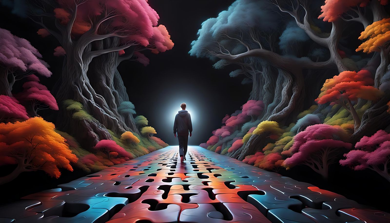 Endless Path to Enlightenment: Hyperrealistic 3D Art