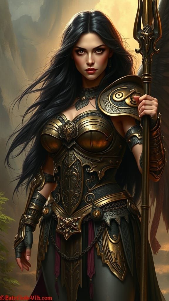 Mystical Valkyrie in Bronze Armor