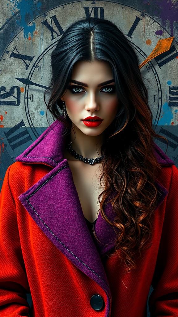 Most beautiful attractive Gothic woman, breathtaking,