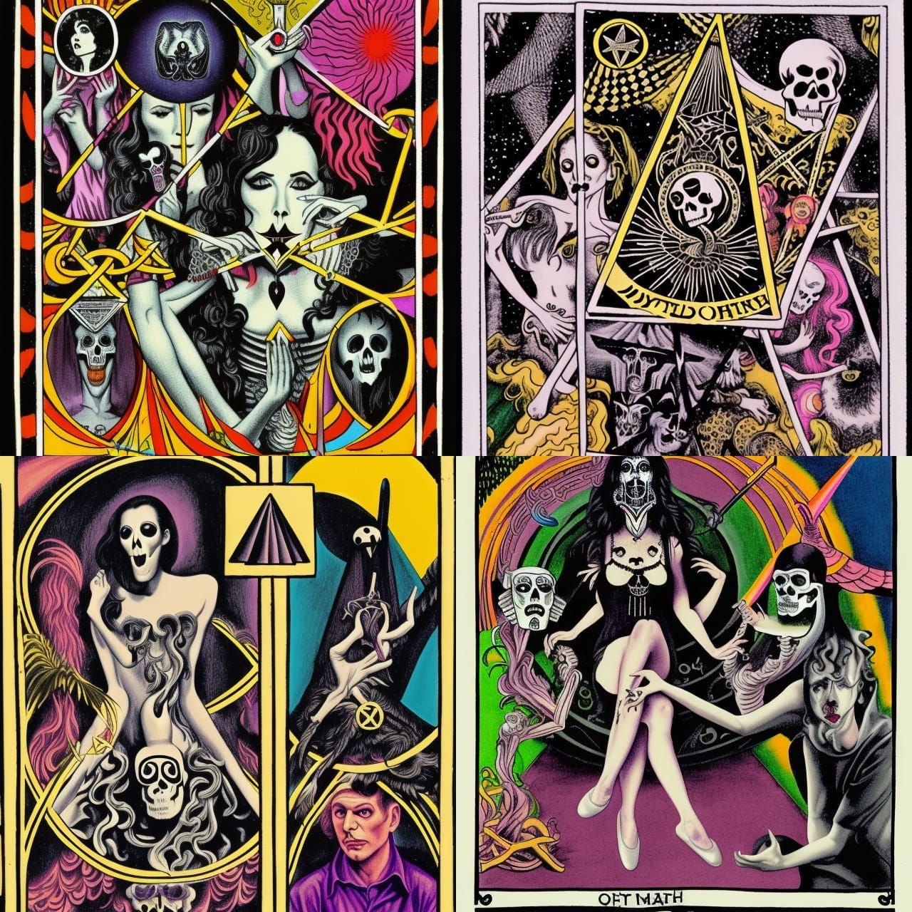 Psychedelic Tarot: Death Card Redesign
