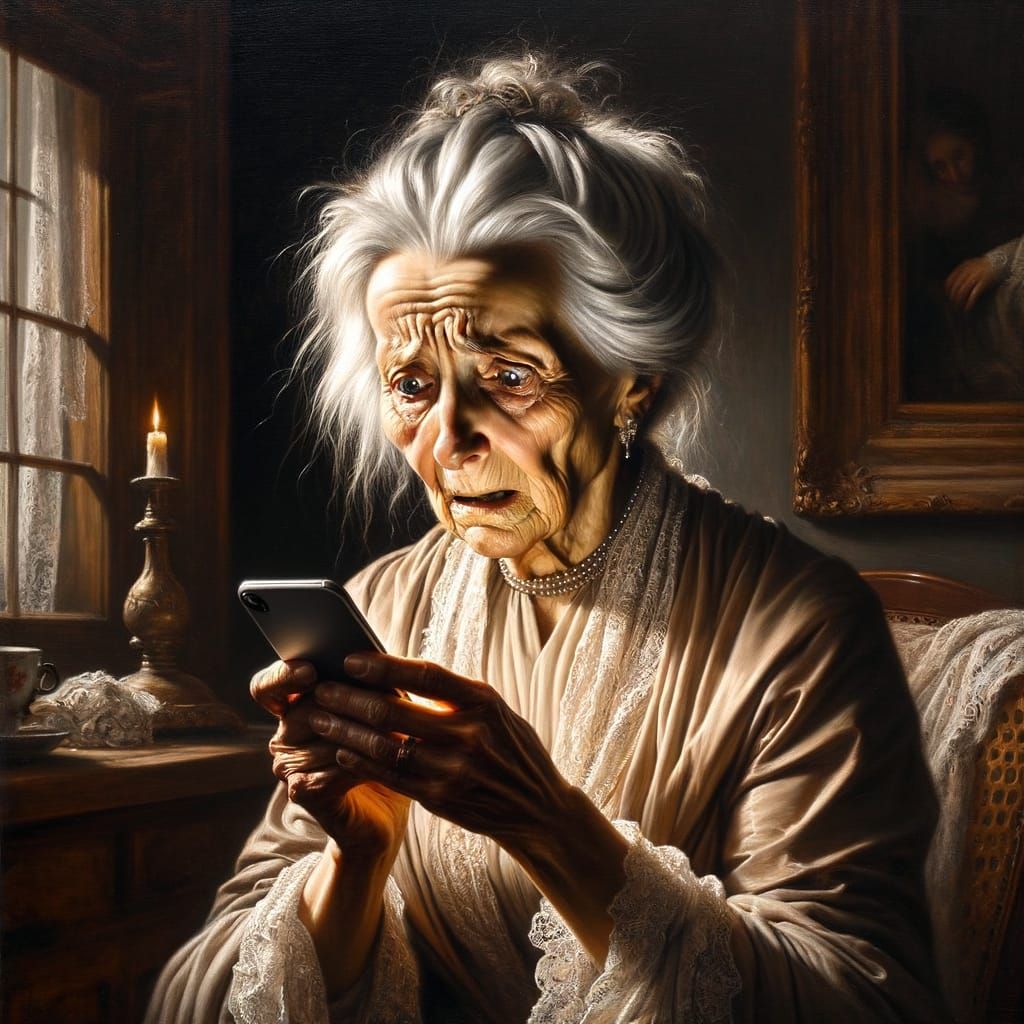 A Chiaroscuro Portrait of Digital Distress