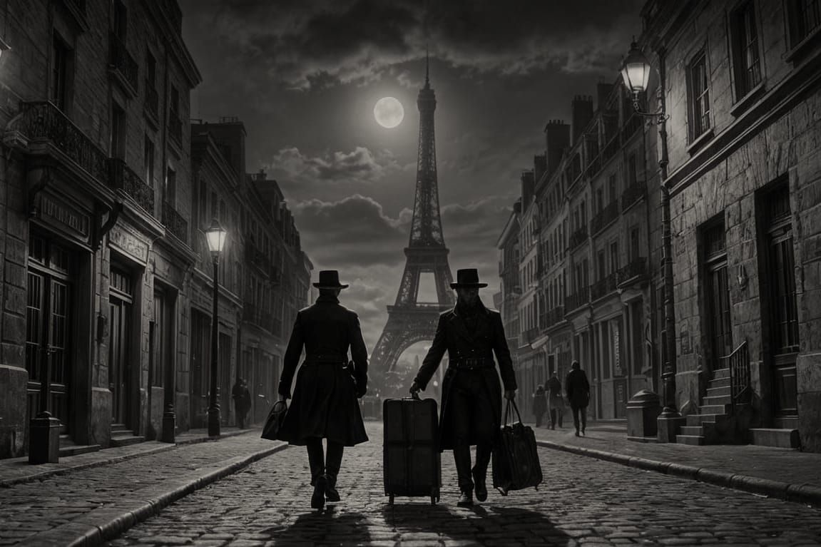 Paris Vampire in Art Deco Style