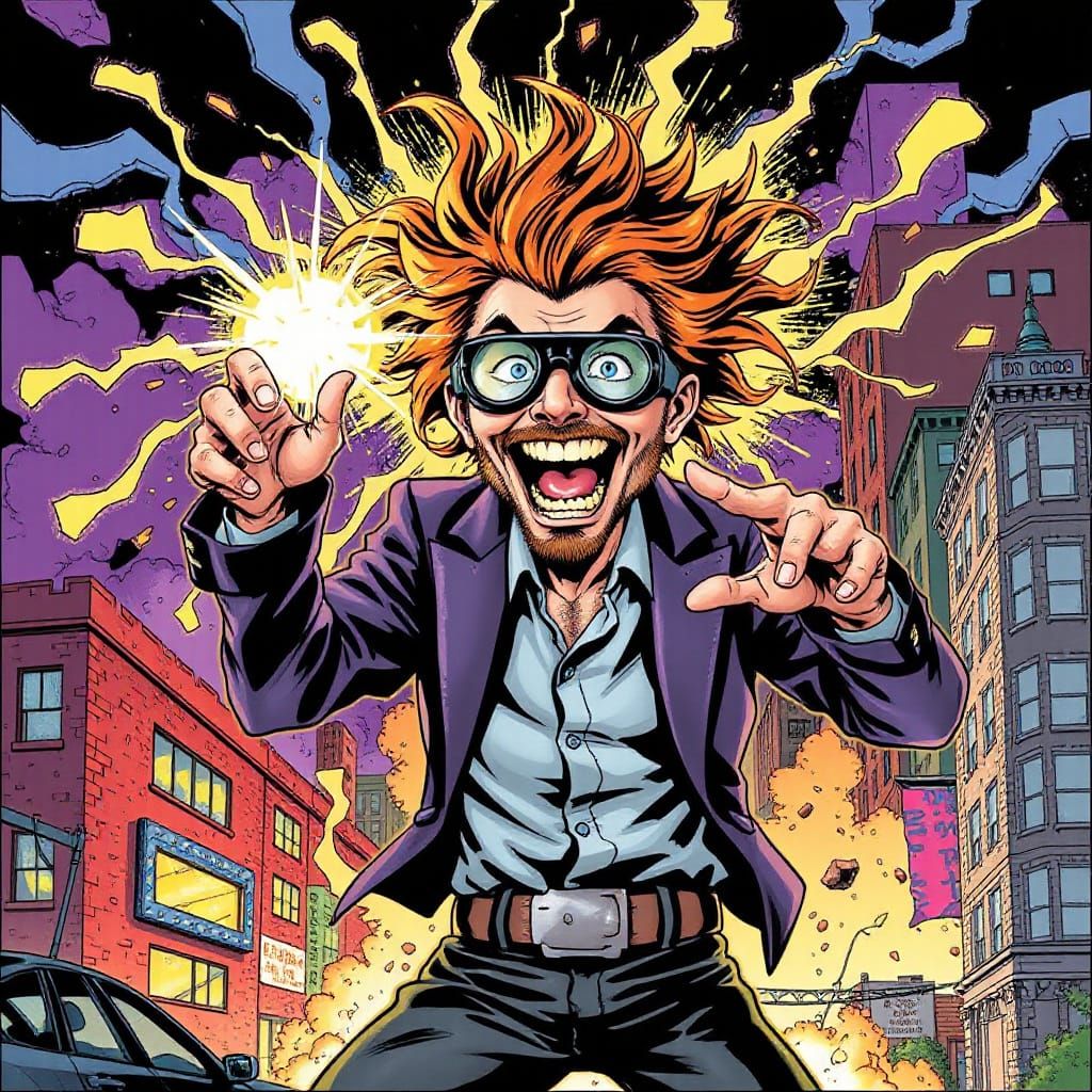Dr. Disruption Unleashes Chaos in Comic Book Style