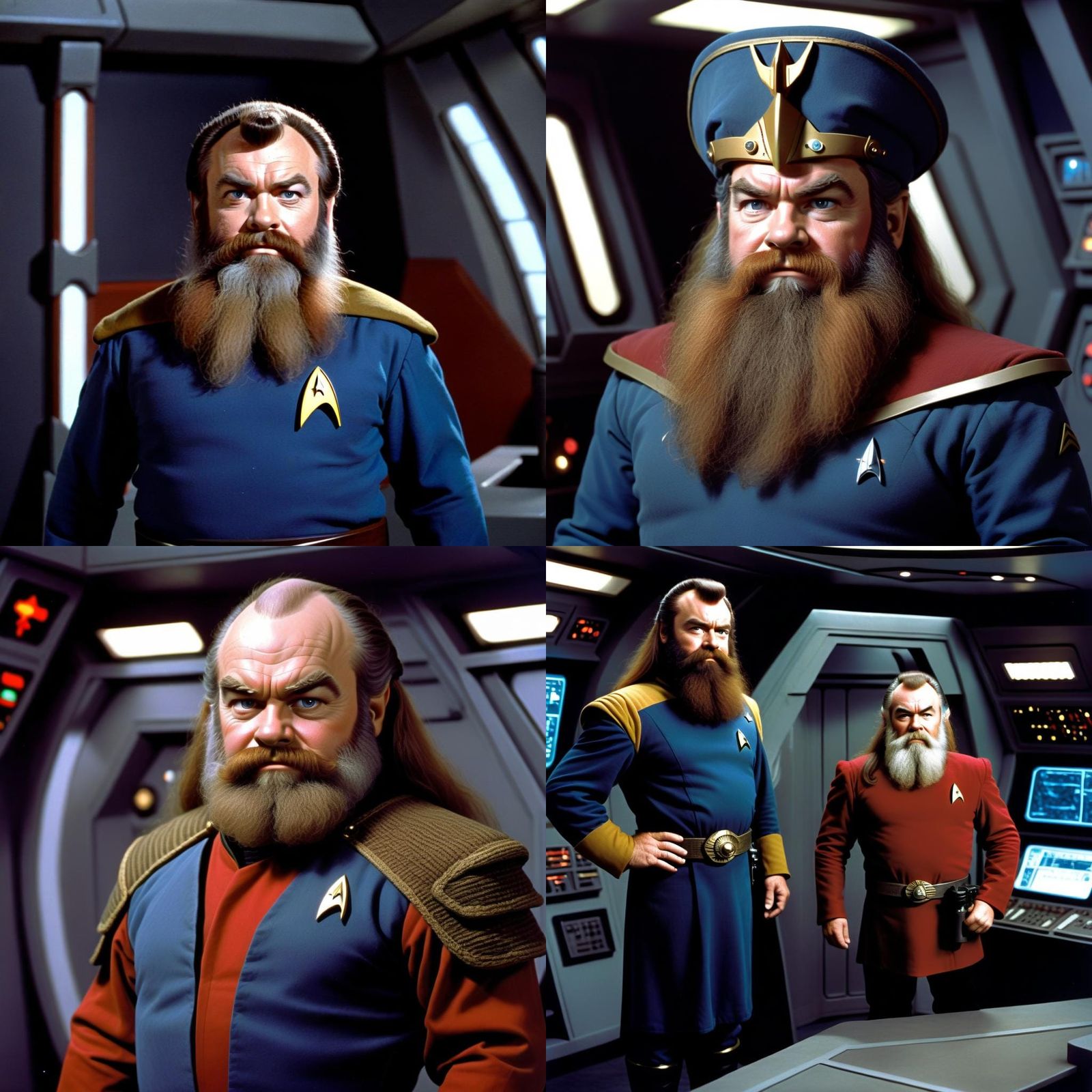 Gimli as Star Trek Captain on USS Axe