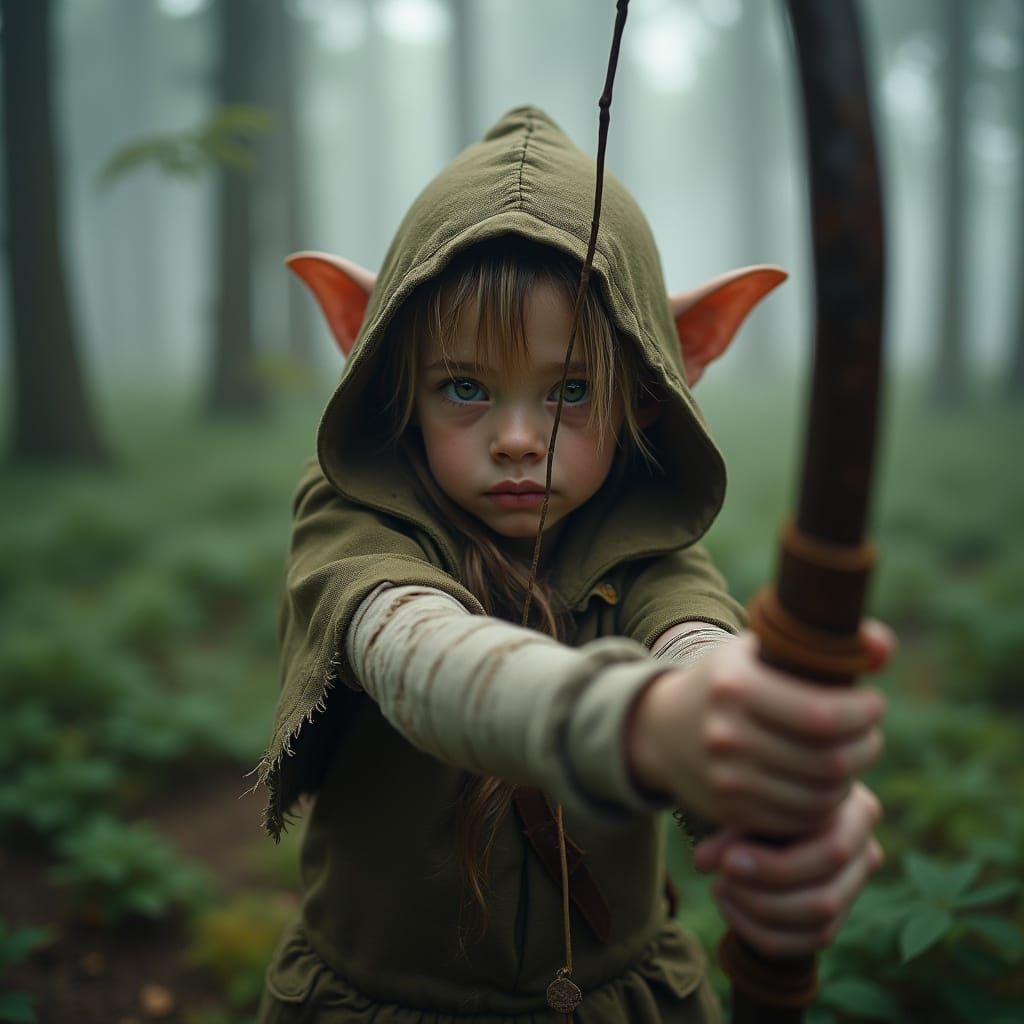 Enchanted Goblin Huntress in Forest