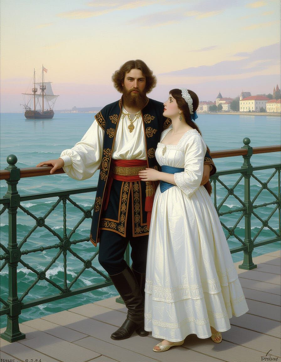 Sadko in Underwater Kingdom, Historical Painting