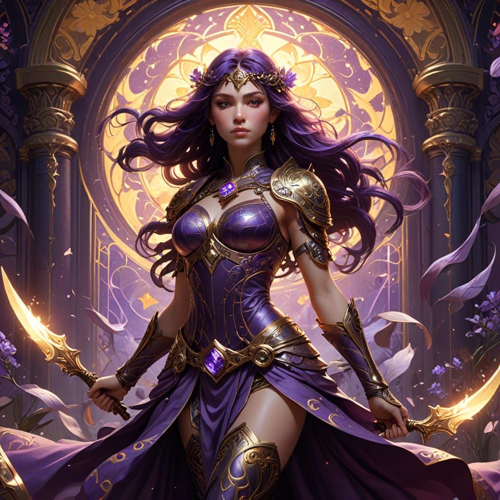 Triumphant Warriors with 'OFUK' Emblem in Dark Fantasy Style