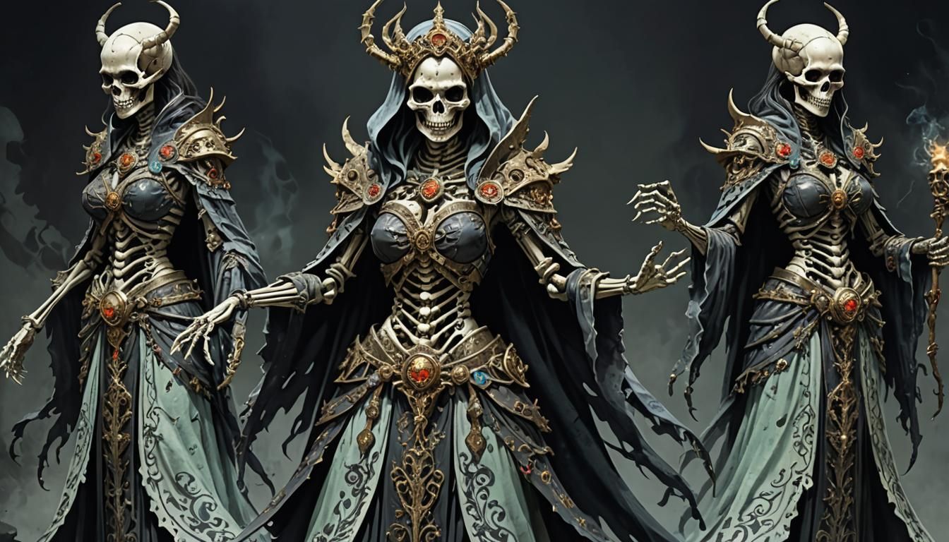 Lich Queen and her servants