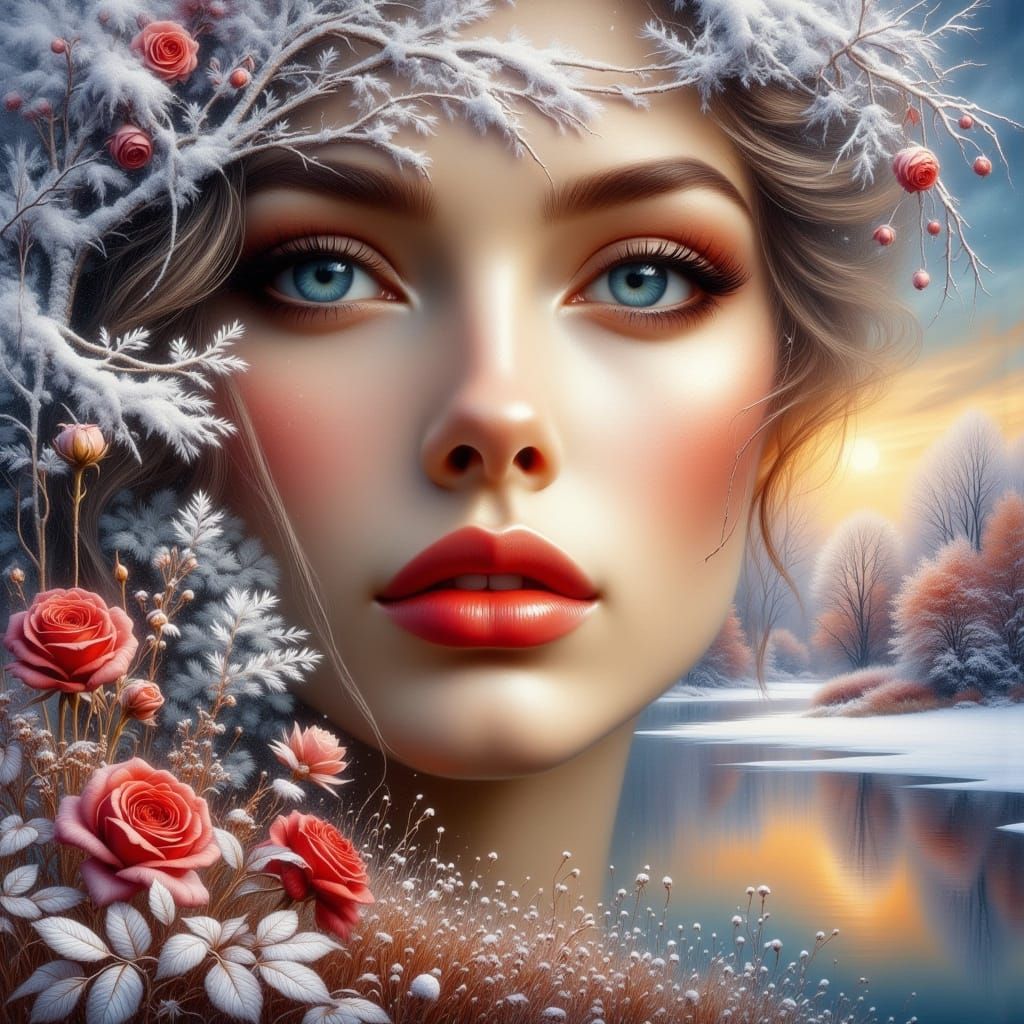 Aura of frost and roses