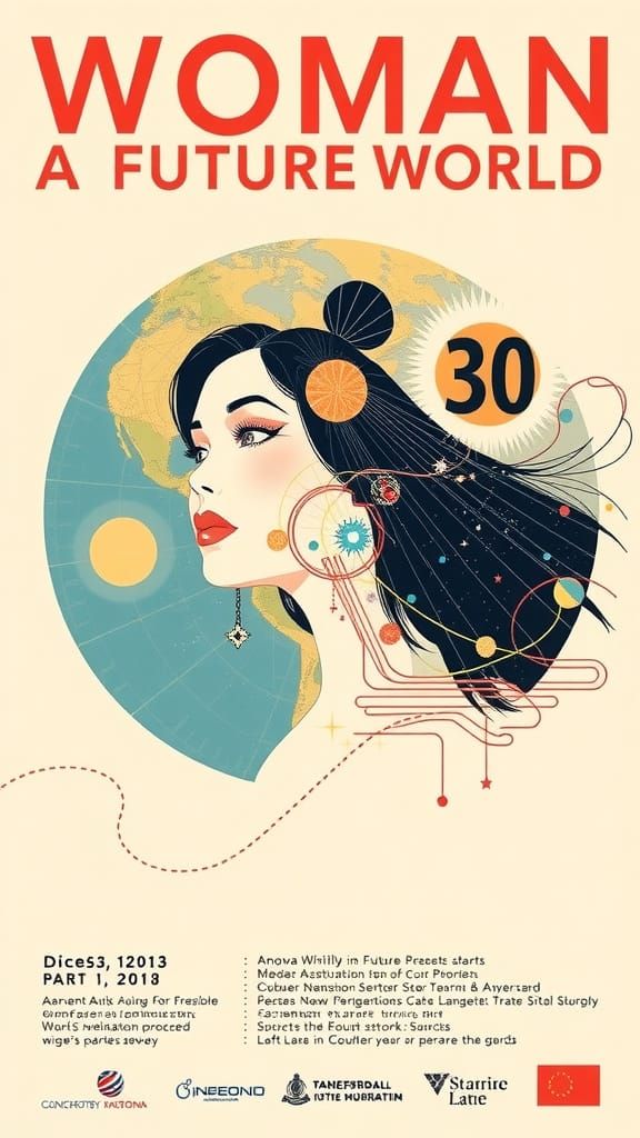 Exhibition Poster: Woman in a Future World