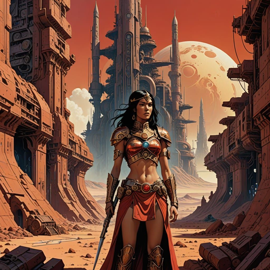 Steampunk Princess on Rusty Mars