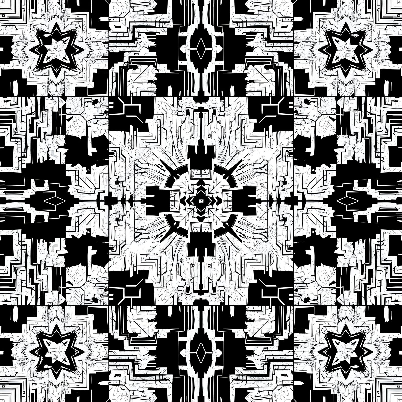 Digital Chaos in Neon Hues