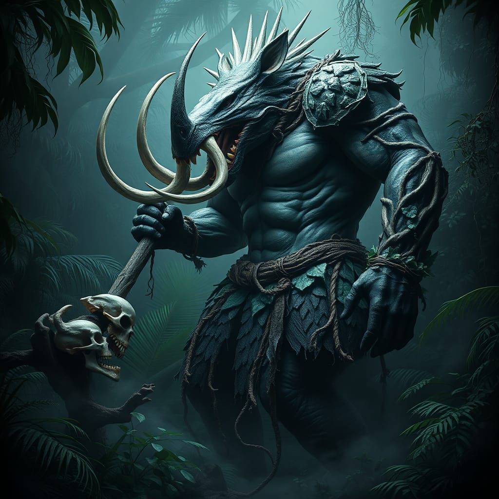 Amazonian Capelobo Creature of Ancient Mysticism