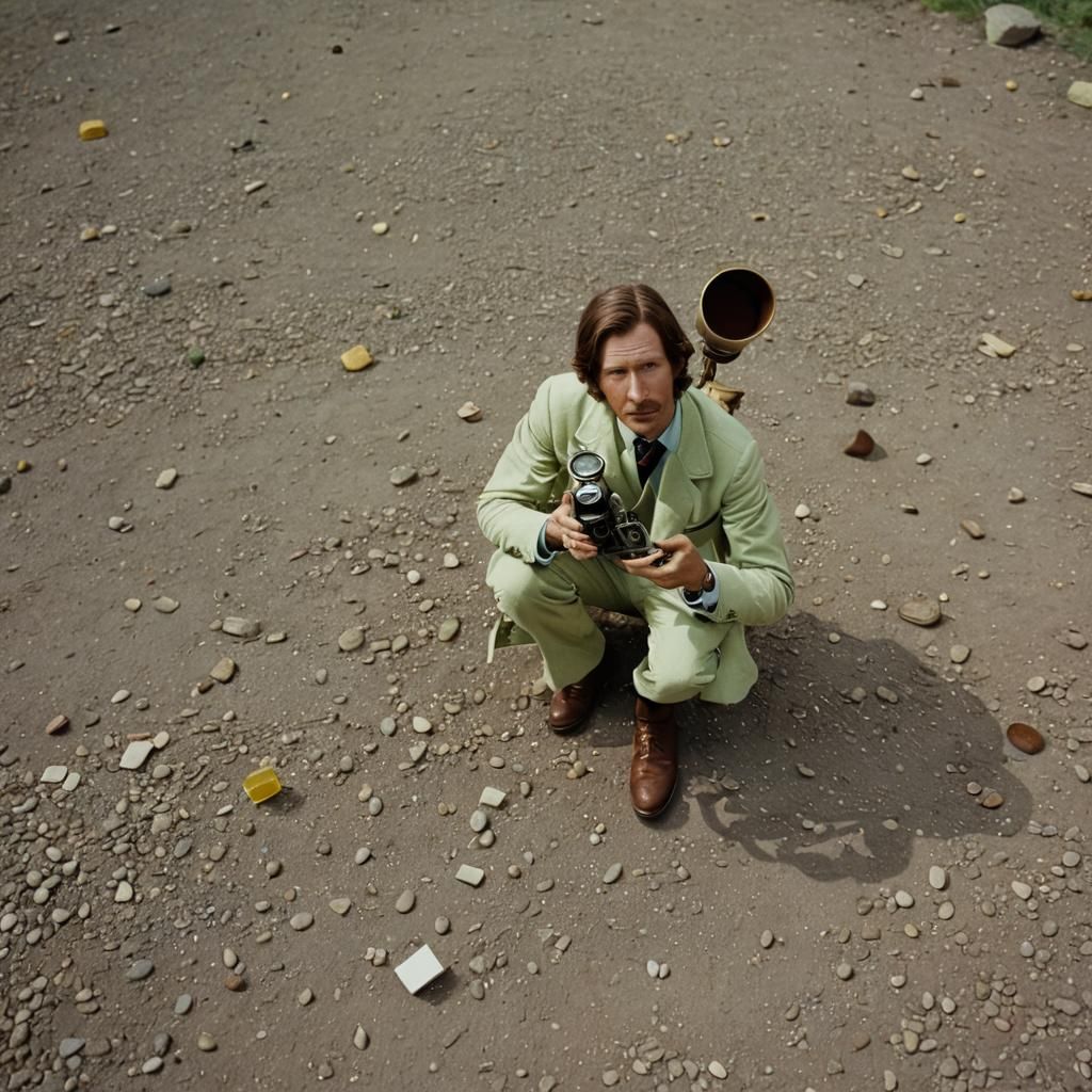 Silver Nitrate Photo in Wes Anderson Style