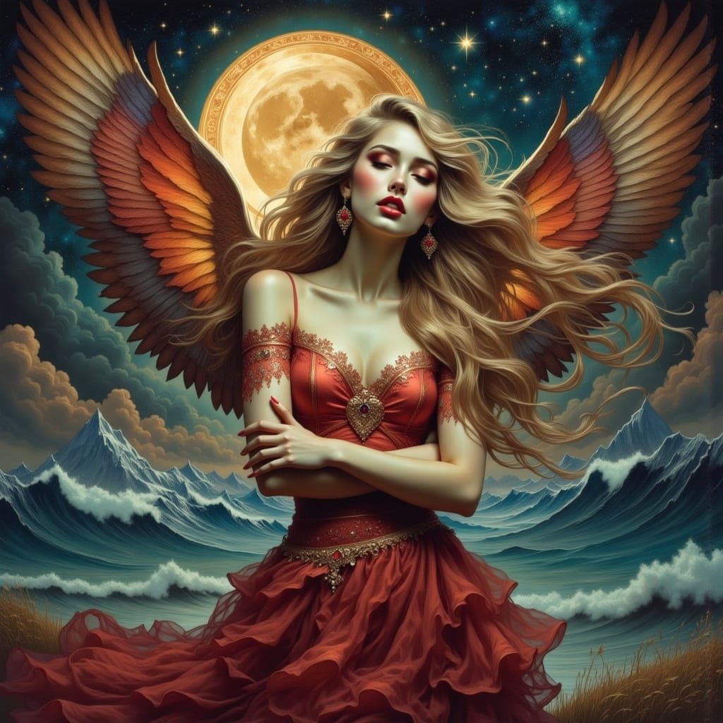 Ethereal Art Nouveau Georgy Lady