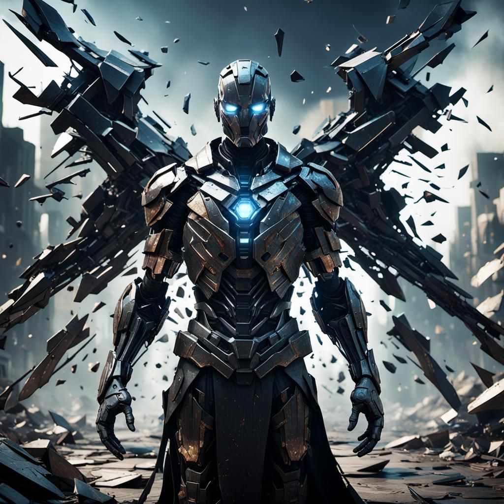 Abstract Character Rebirth in Detailed 3D Rendering