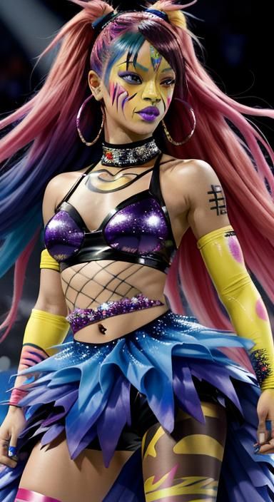 fusion between Asuka and Rihanna