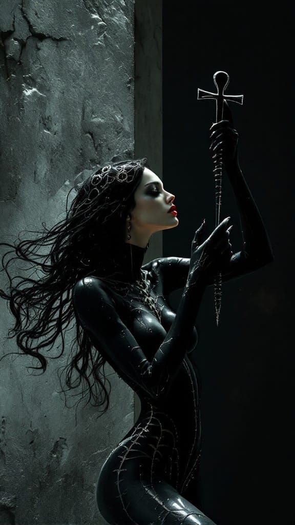 Ethereal Beauty in Noir-Inspired Surrealism