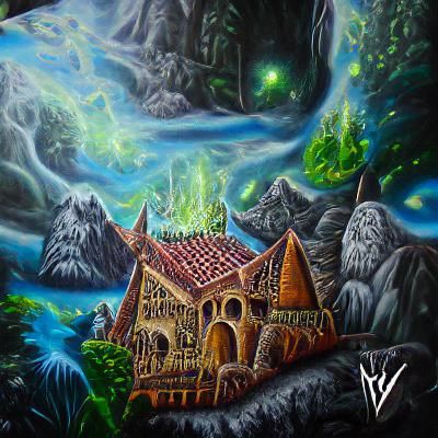 Vanaheim: Acrylic Painting of a Magical Realm
