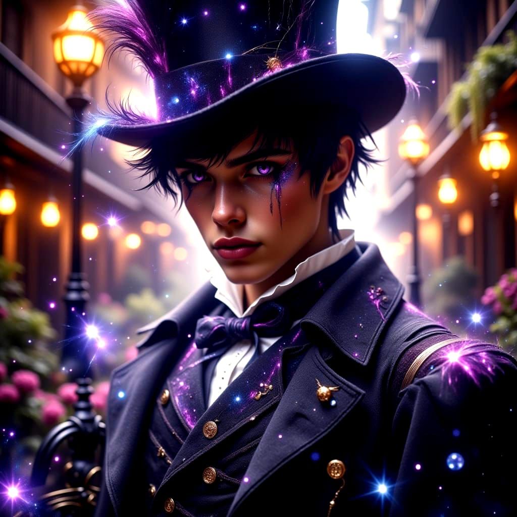 Elegant Young Gentleman in Victorian Attire