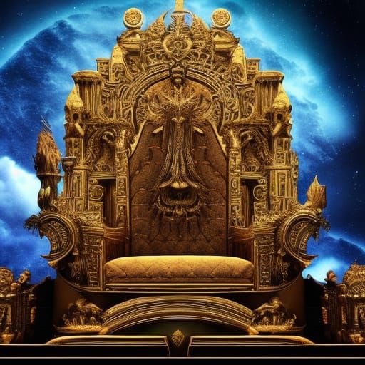 Magnificent Throne of an Almighty God: Digital Matte Paintin...