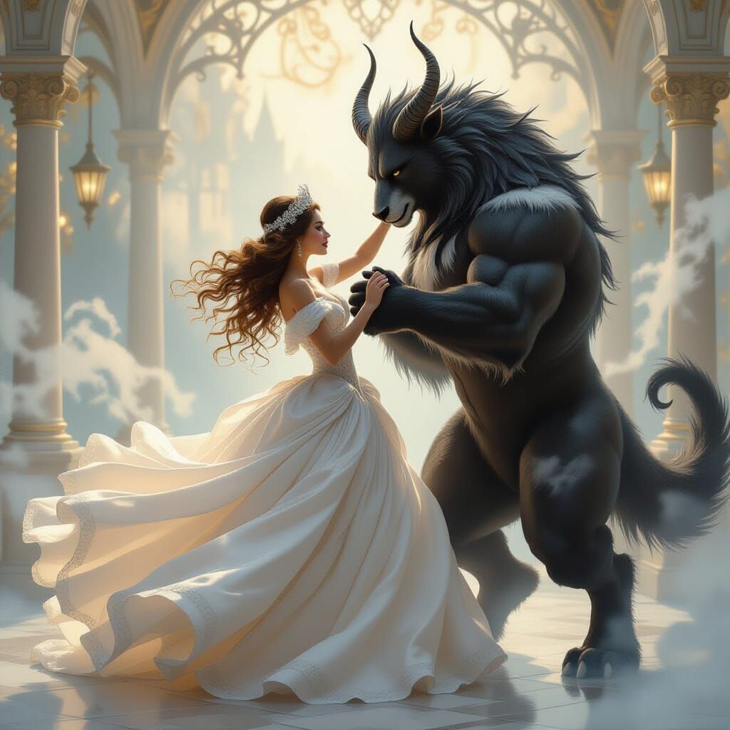 Beauty and the Beast: Dreamlike Fantasy Art