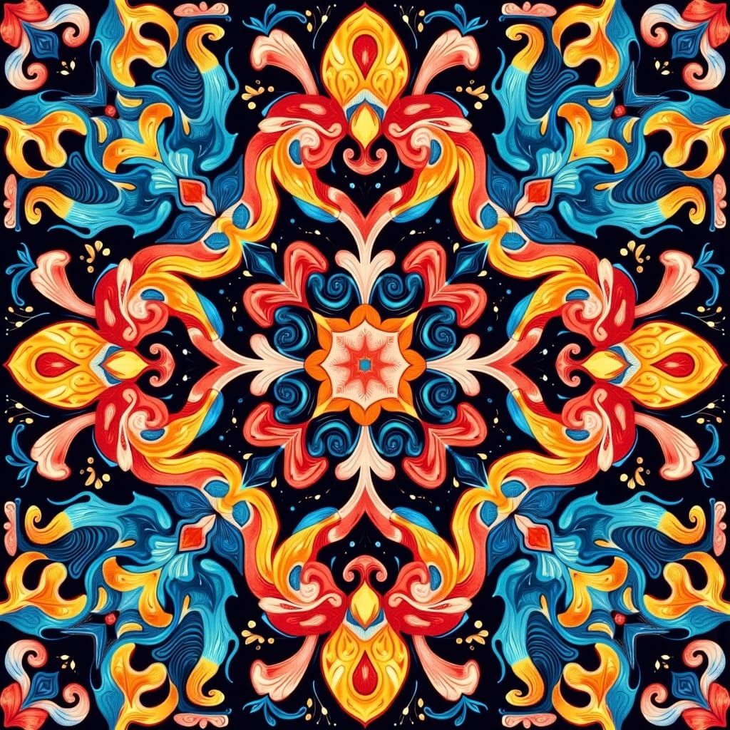 Geometric Folk Art Inspired by Escher