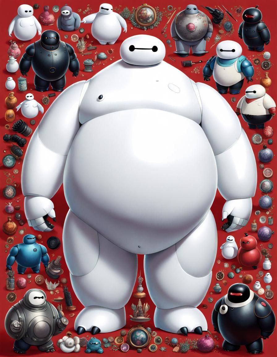 Maximalist Portrait of Baymax
