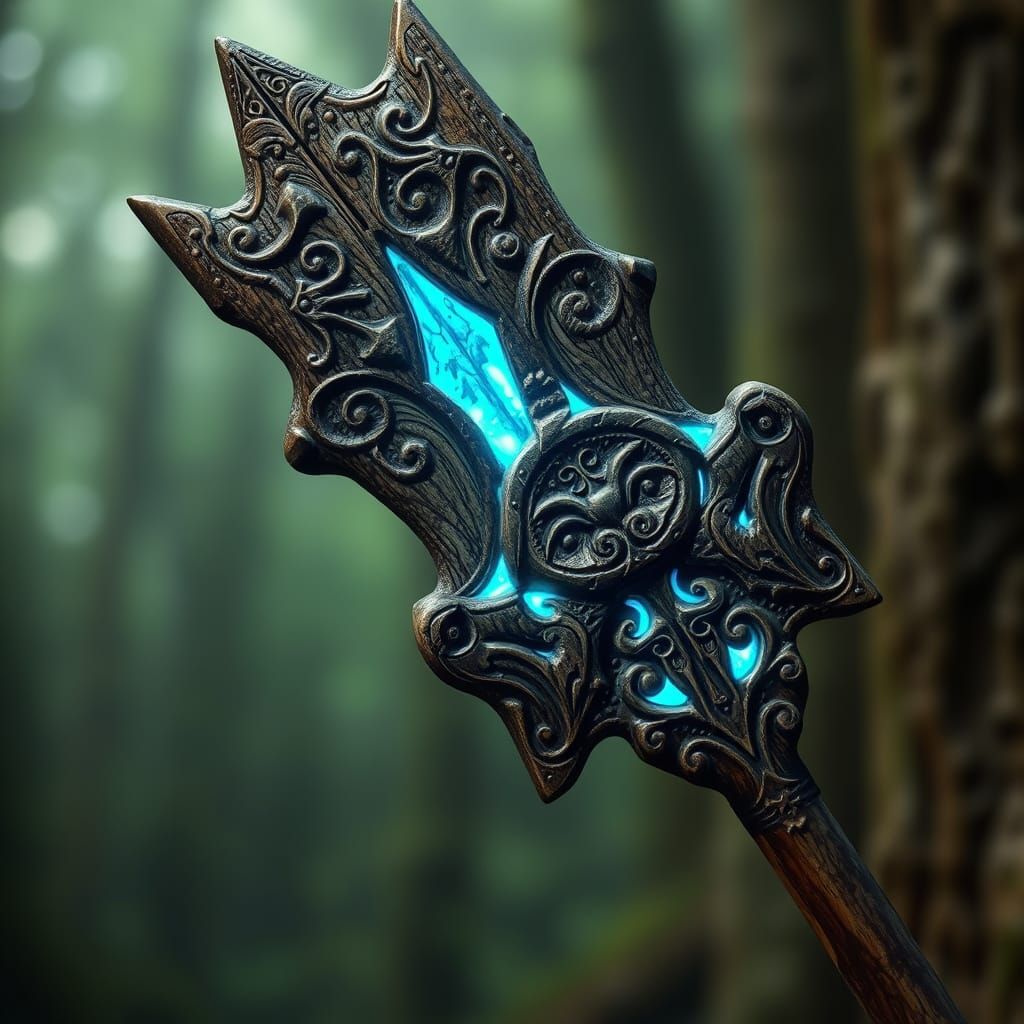 Enchanted Woodland Arrow in Earthy Fantasy Style