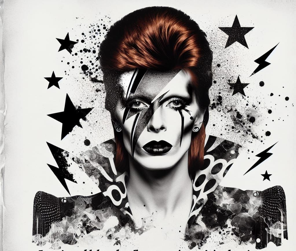 Avant-Garde Photogram: Ziggy Stardust Symbolism